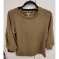 Esqualo Sweater Modal twisted slve ARMY GREEN